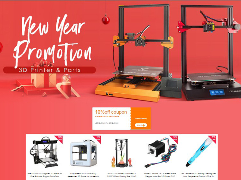 samling farvestof mens Get Big Discounts On Top-Branded 3D Printers And Parts On Banggood [10% Off  Coupon Inside] - Gizmochina