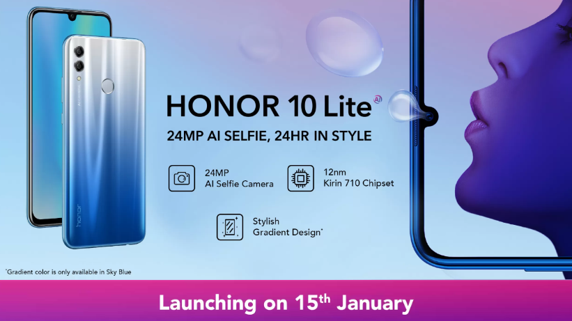 Honor 10 Lite January 15 unveil