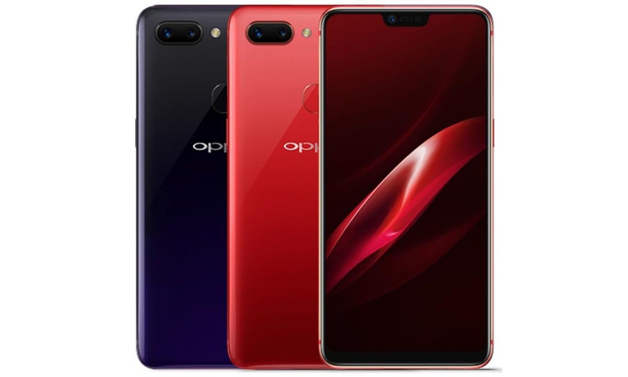 OPPO R15 Pro Cosmic Purple and Ruby Red
