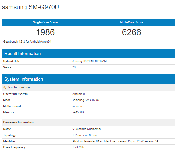 galaxy note 10 lite geekbench