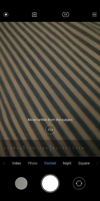 MIUI camera Adjustable Bokeh