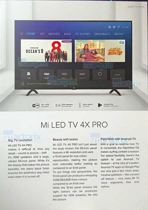 Xiaomi Mi LED TV 4X Pro