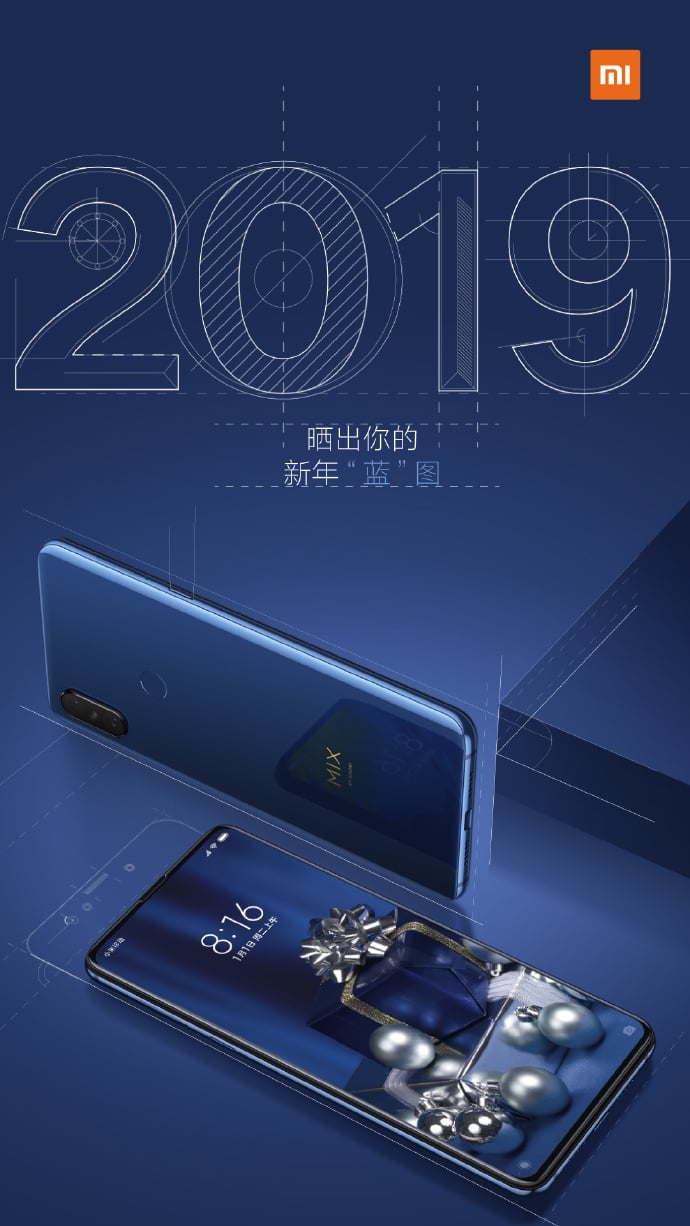 Xiaomi Mi MIX 3 Sapphire Blue Release