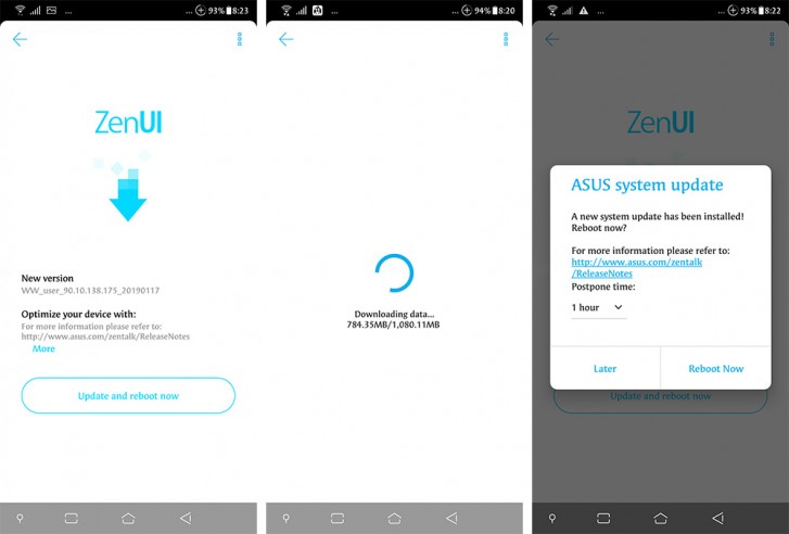 asus zenfone udpate