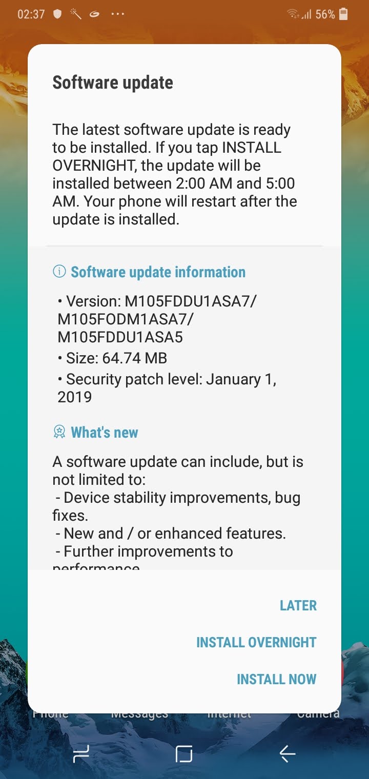 Samsung Galaxy M10 And Galaxy M Receive Software Update With January Security Patch Gizmochina Samsung Galaxy M10 And Galaxy M Receive Software Update With January Security Patch Gizmochina