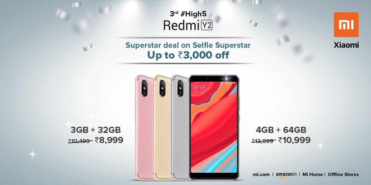 Redmi Y2 India Price Cut