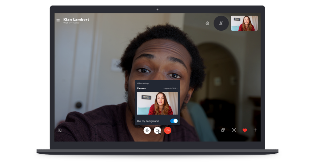 Skype Background Blur