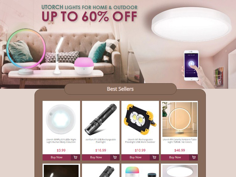 GearBest 2018 Top Brands LED Light Flash Sale