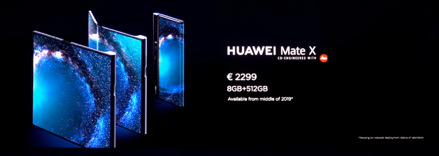 Huawei Mate X price