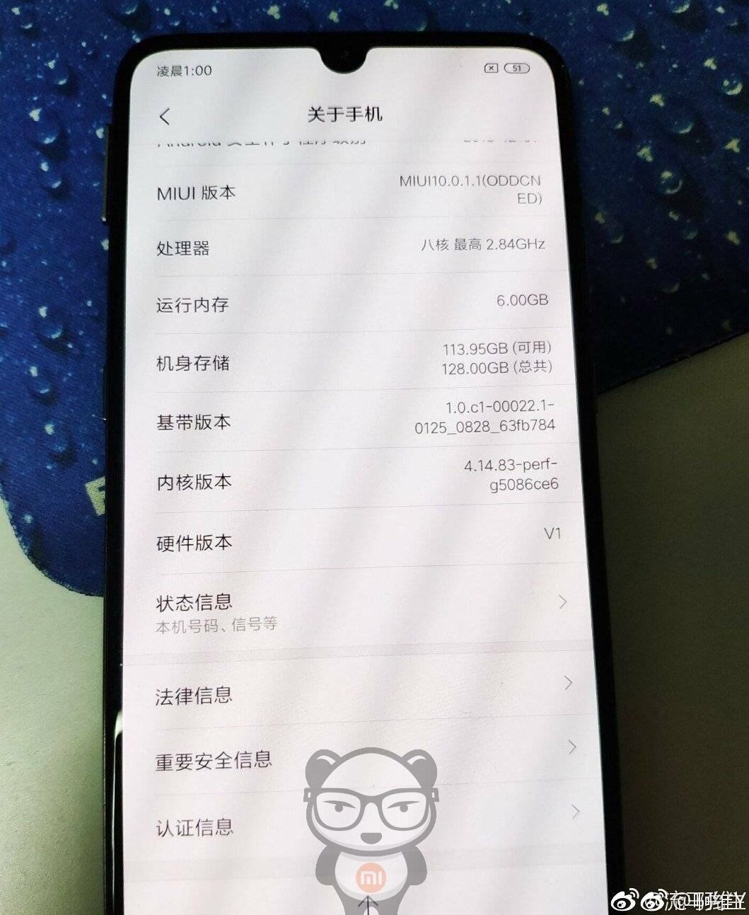Mi 9 live image about phone