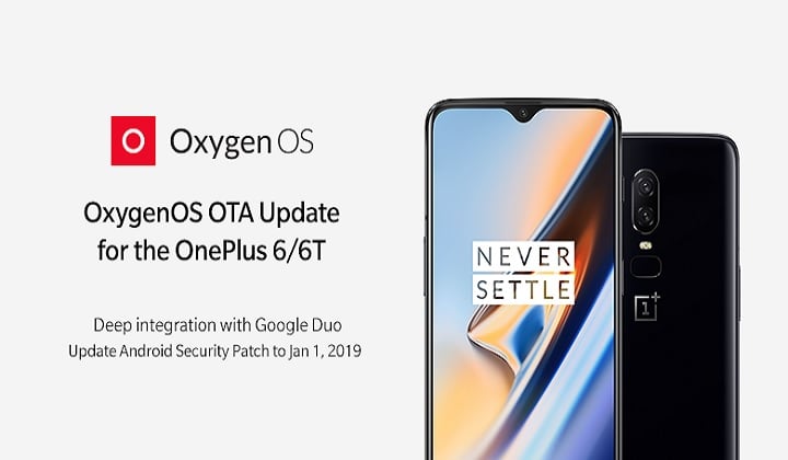 OxygenOS OTA OnePlus 6 and OnePlus 6T featured
