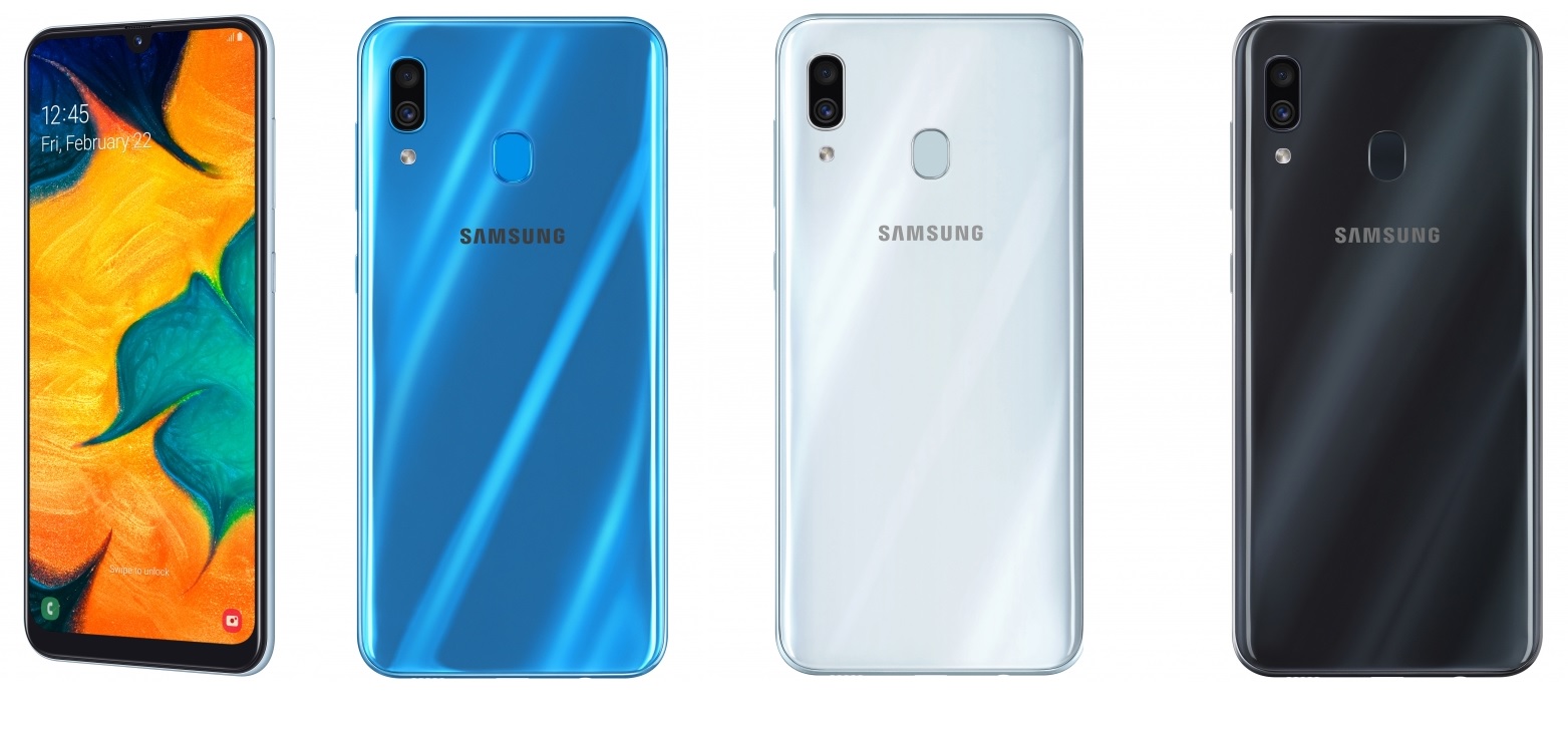 Samsung Galaxy A30 all colors
