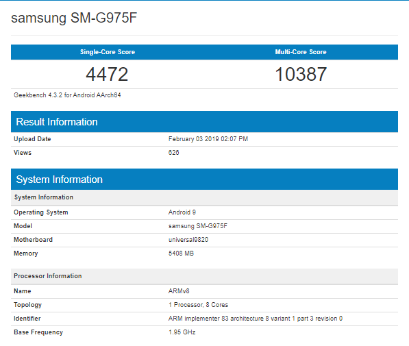s10e geekbench