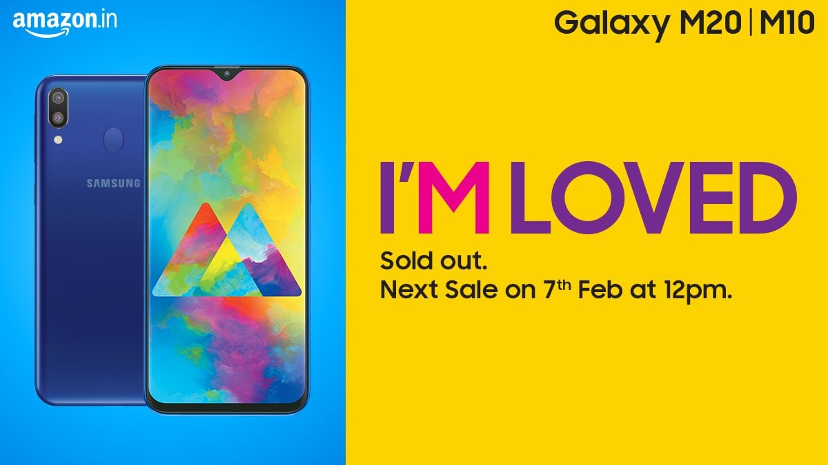Samsung Galaxy M10, Galaxy M20 Sale India