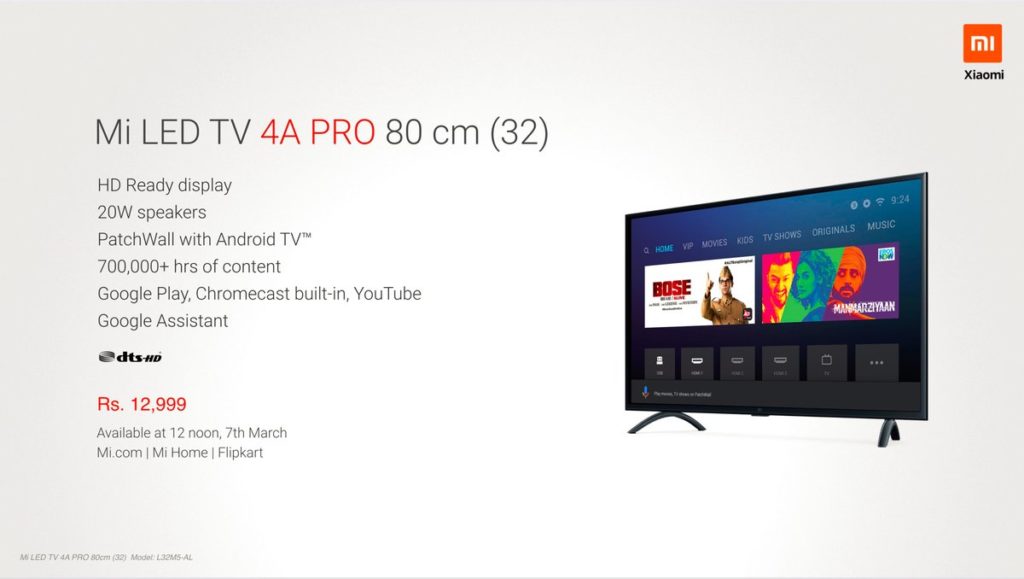 Xiaomi launches Mi LED TV 4A Pro and Mi Sports Bluetooth Earphones ...