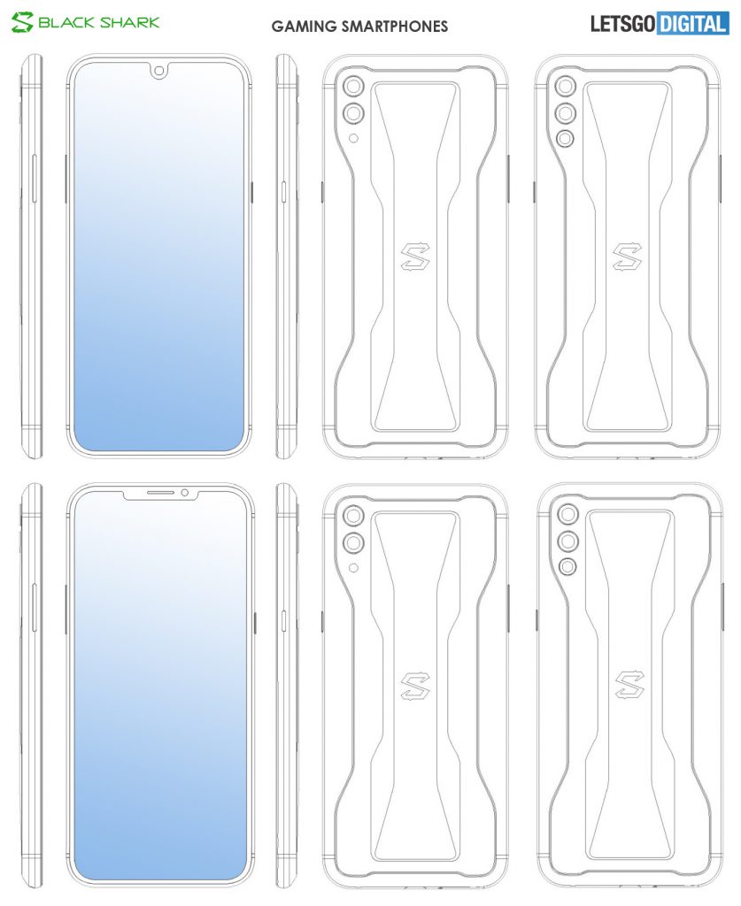 Black Shark Sky gaming phone patent