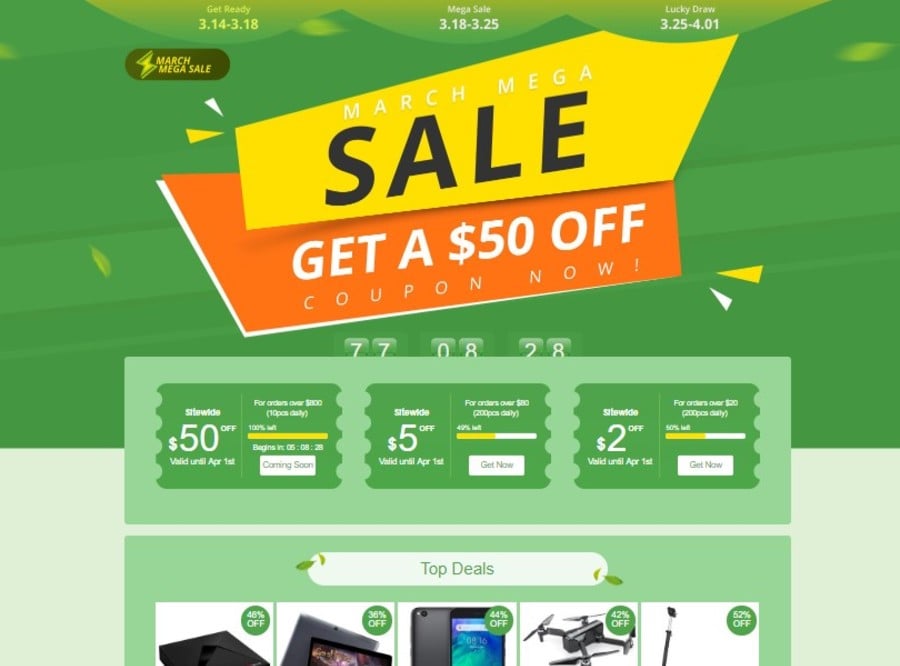 GeekBuying Launches Its March Mega Sale With Top Deals, Big Discounts