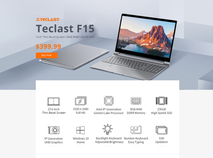 Buy Teclast F15 Laptop For Just 384 99 On Geekbuying Coupon