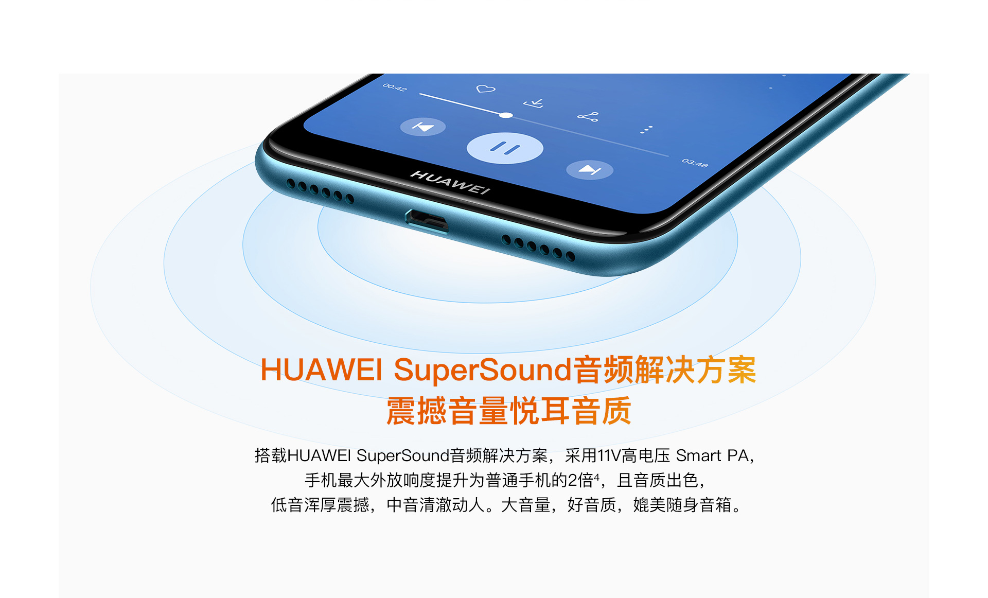 Huawei Enjoy 9e SuperSound technology