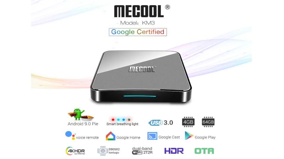 Buy MECOOL KM3 Android 9.0 TV Box For Only $64.99 On GeekBuying