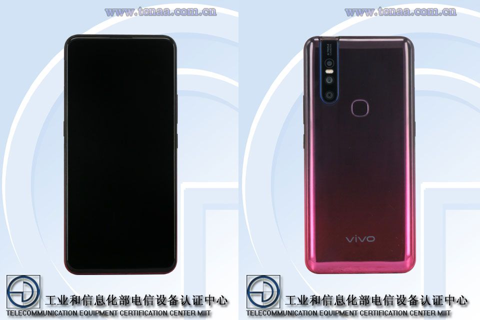 Vivo V1831A and Vivo V1831T TENAA
