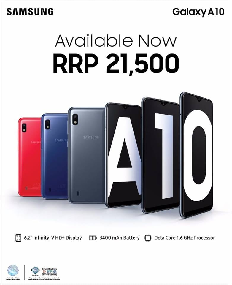 Samsung Galaxy A10 Launched In Pakistan With A Price Tag Of Pkr21