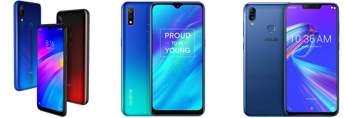Redmi 7 Vs Asus Zenfone Max M2 Vs Realme 3 Specs