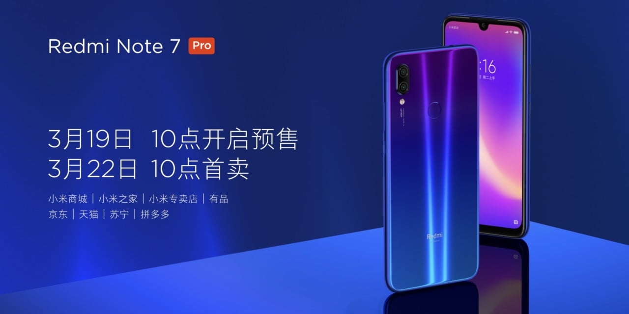 Xiaomi Redmi Note 7 Pro China Sale