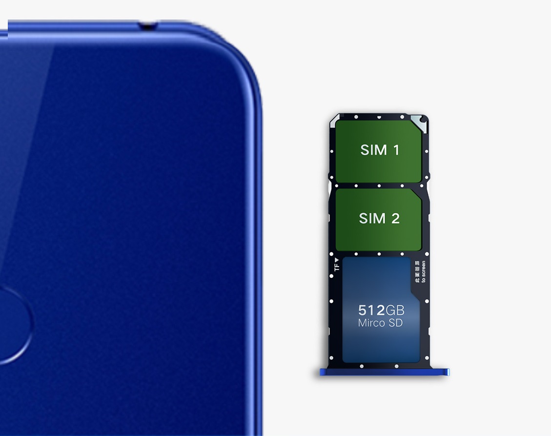 Honor 8A Pro Triple card slot