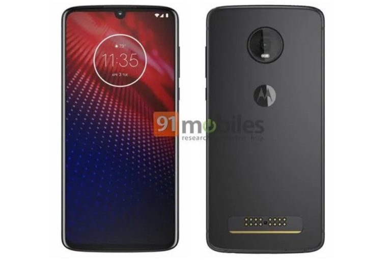 Moto Z4 render leaked