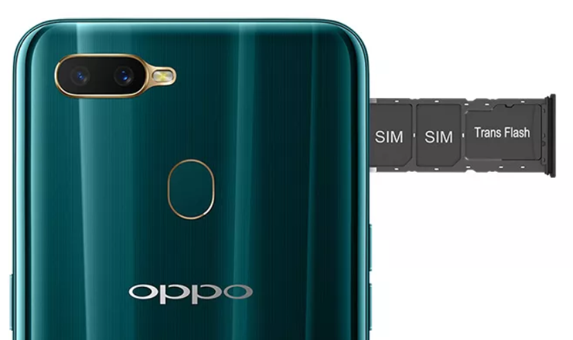 OPPO A7n triple card slot