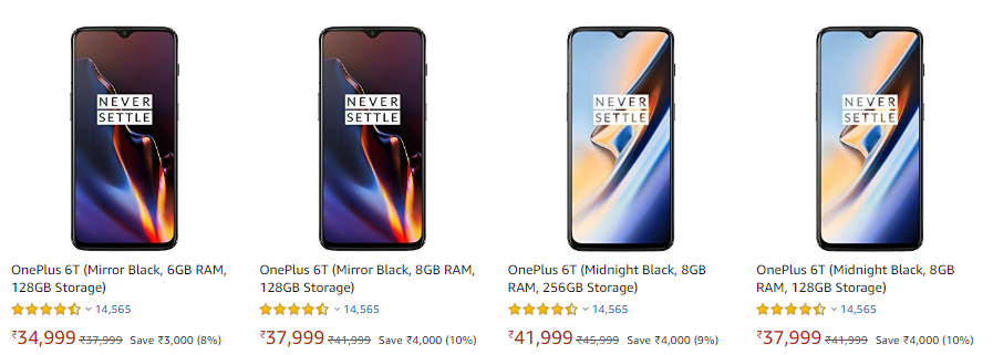 OnePlus 6T India price