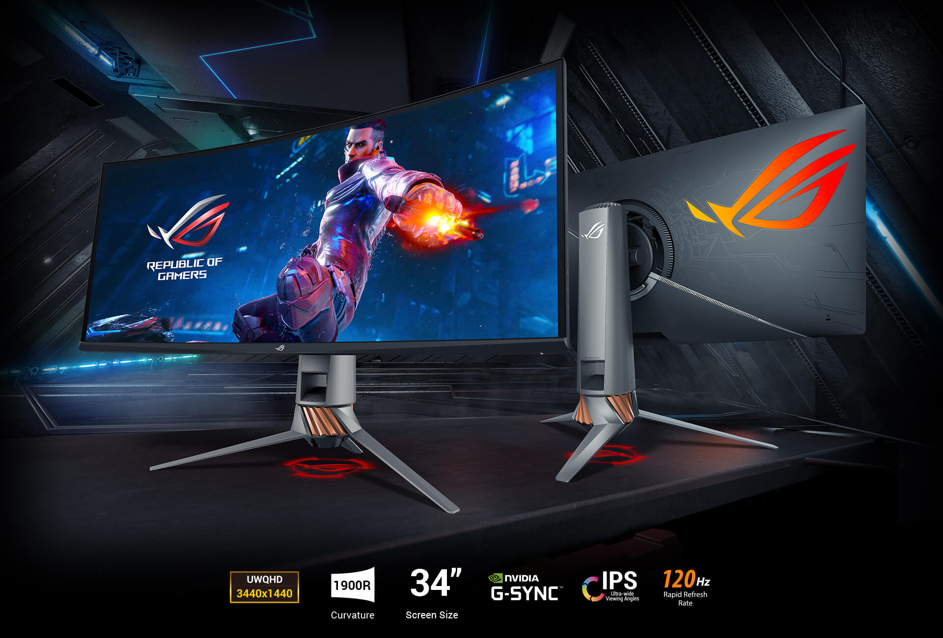 ASUS launches ROG Swift PG349Q monitor with nonPWM Dimming Gizmochina