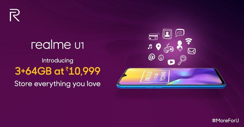 Realme U1 3+64GB
