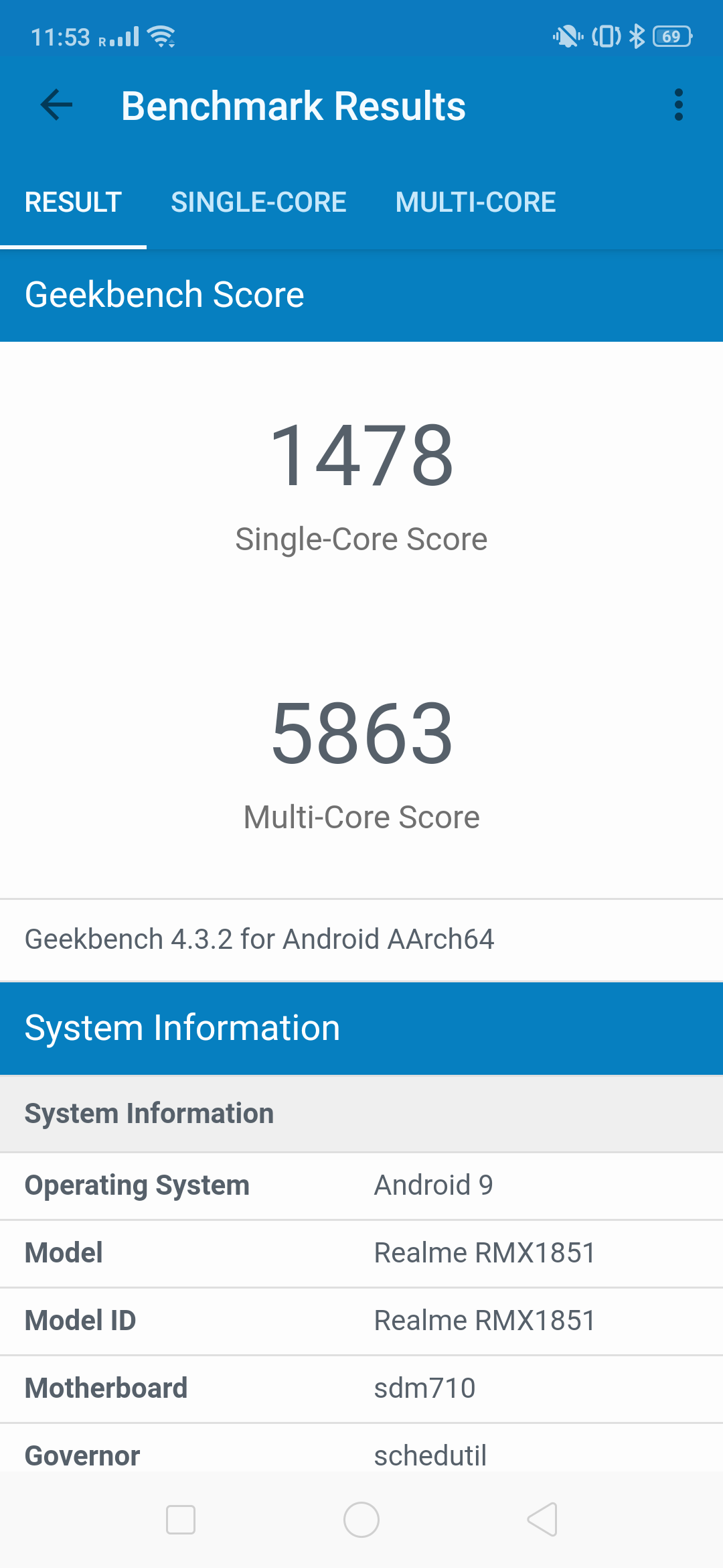 Realme 3 Pro AnTuTu Result