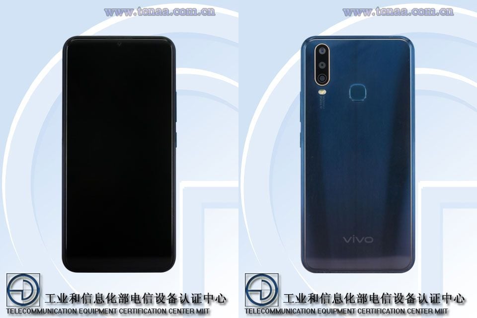 Vivo V1901A, V1901T TENAA