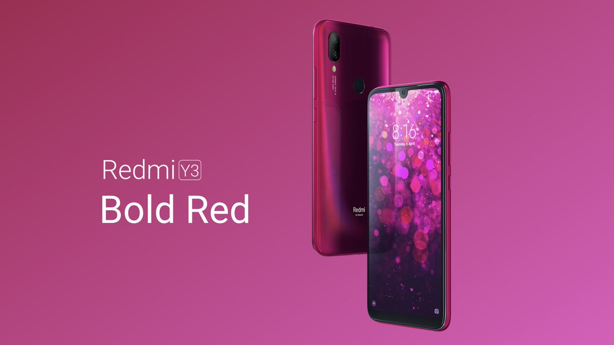 xiaomi redmi y3 with 32mp