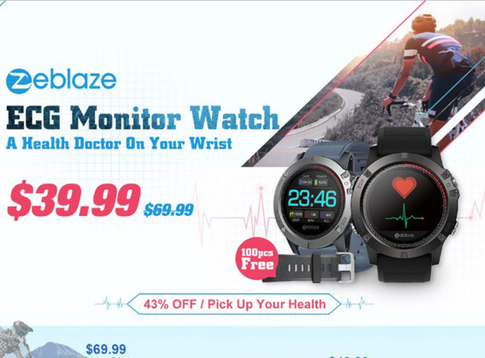 zeblaze vibe 3 ecg smart watch