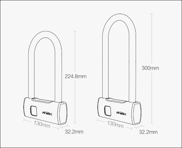 AreoX Smart Fingerprint U-lock