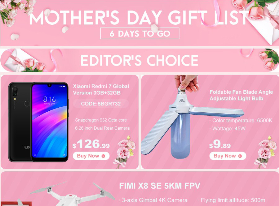 Mother's Day Sales Launched with Great Discounts, Big Coupons