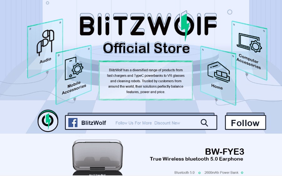 Get Heavy Discounts On Blitzwolf Branded Products On Banggood