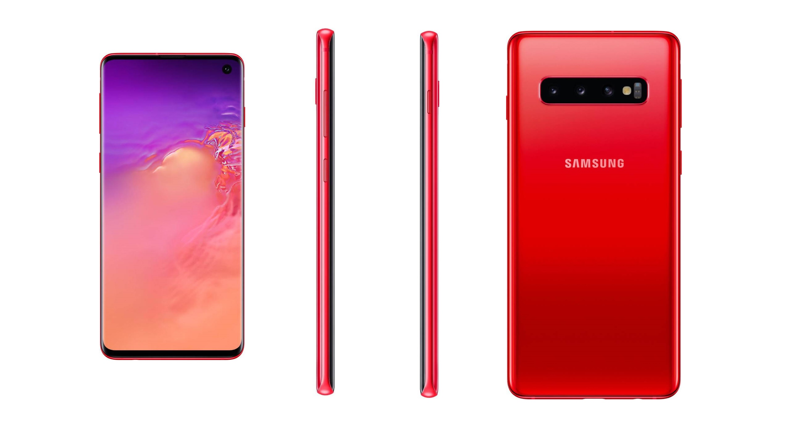 Galaxy S10 cardinal red main
