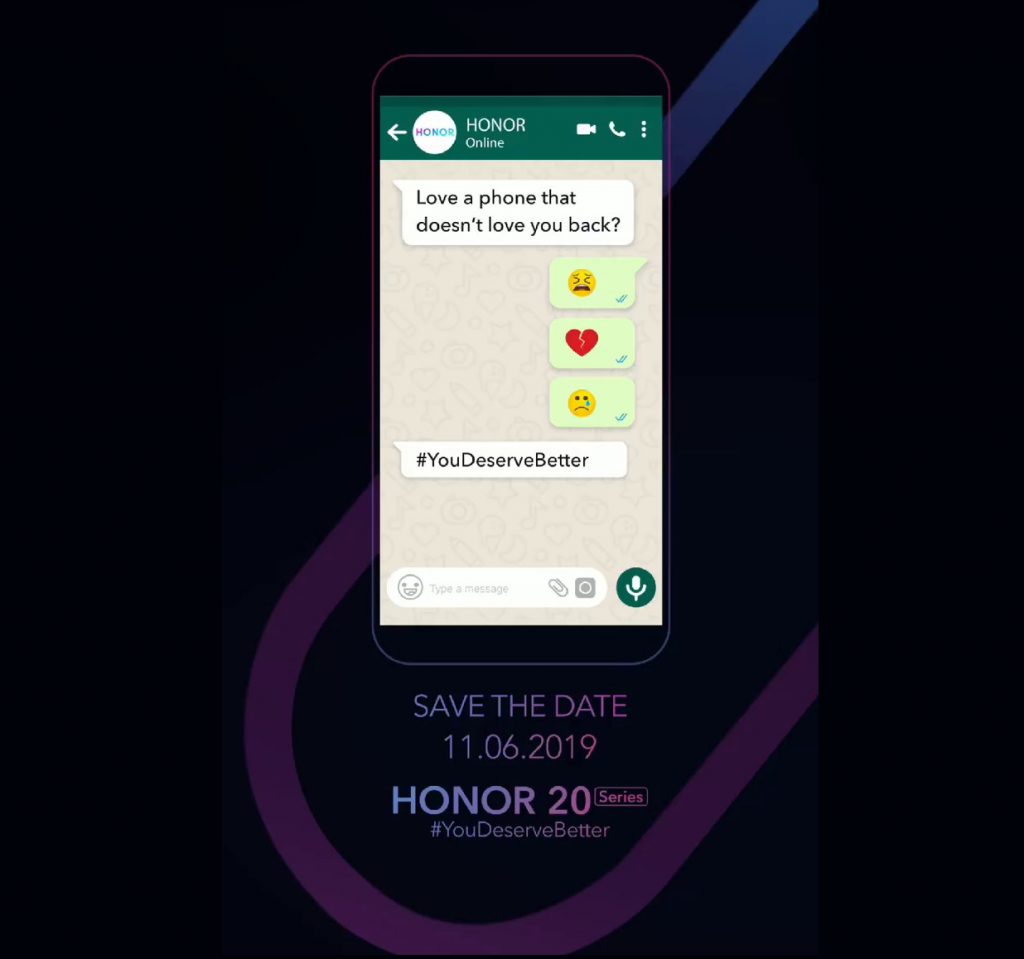 Honor 20 India Launch Invite