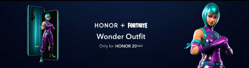 Honor 20 Pro Wonder Outfit Fortnite
