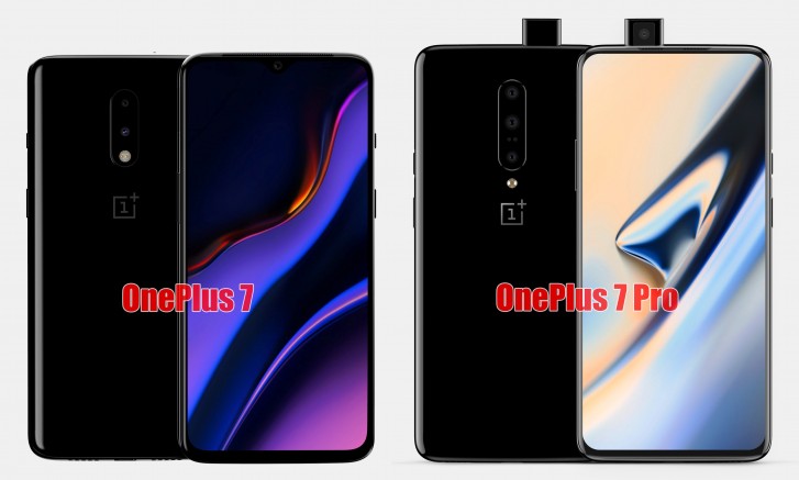 OnePlus 7 and OnePlus 7 Pro renders