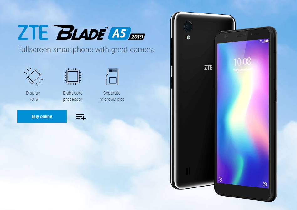 ZTE Blade A5 2019 featured