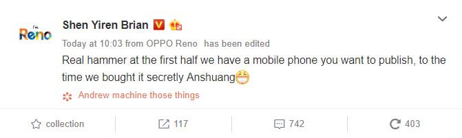 brian shen oppo new smartphone