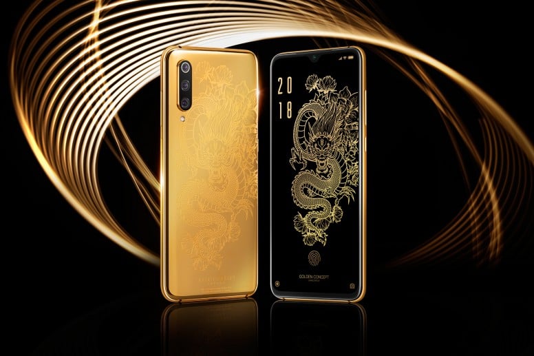 The gold Mi 9.