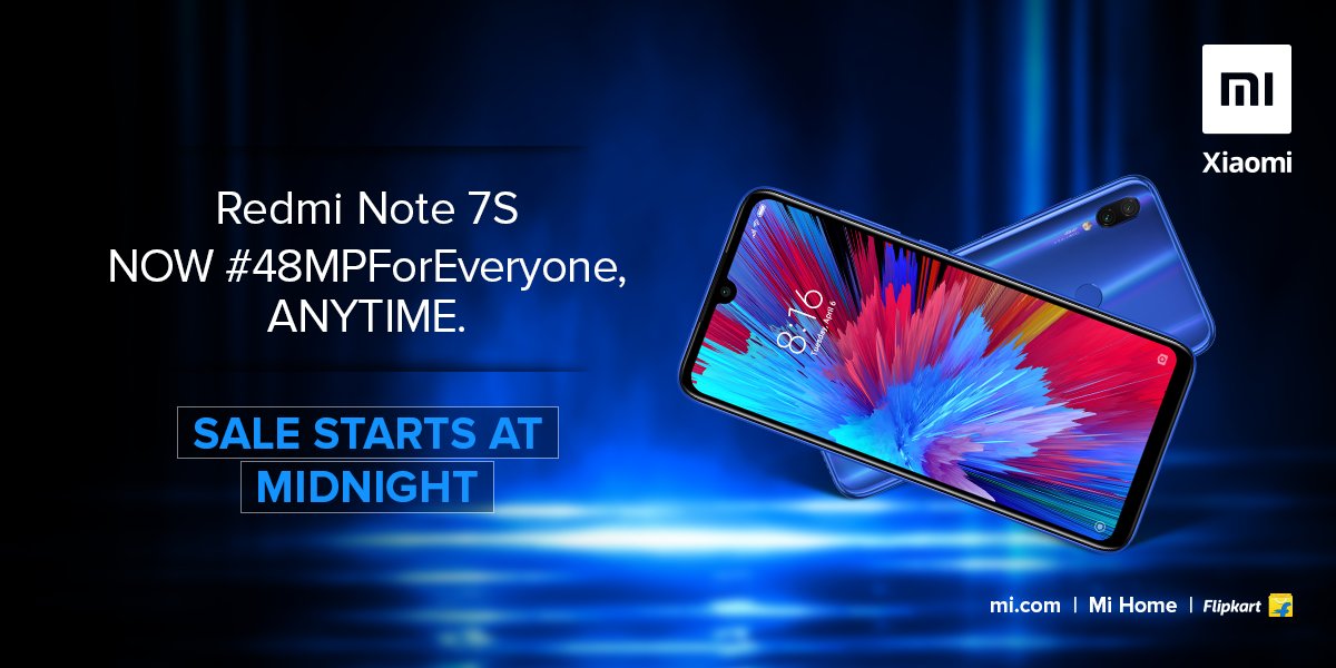 Xiaomi Redmi Note 7S Open Sale