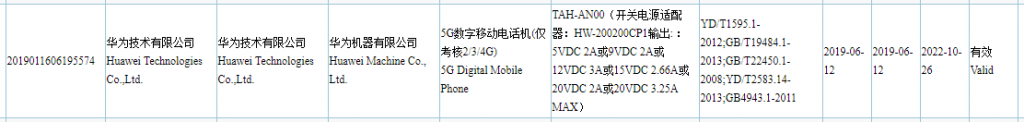 Huawei Mate X 5G 3C Certified
